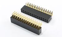 排母2.54*8.5 O型双侧弯 （PC3.2*0.3*0.80）